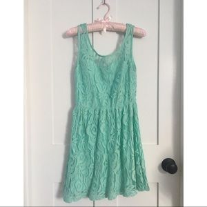 Lace Turquoise Dress